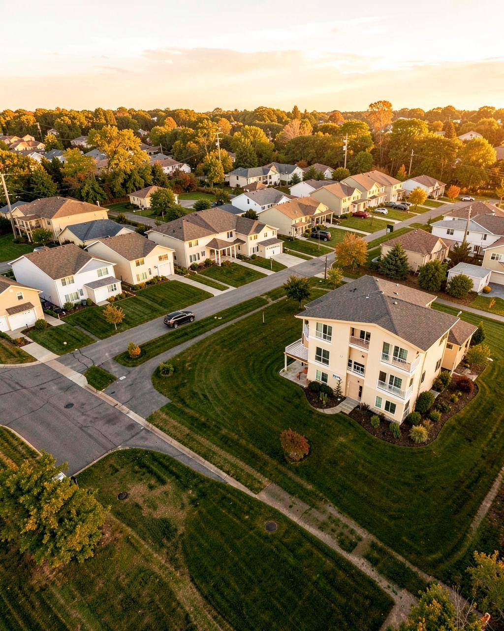 A portfolio of residential rental properties owned by a real estate investor