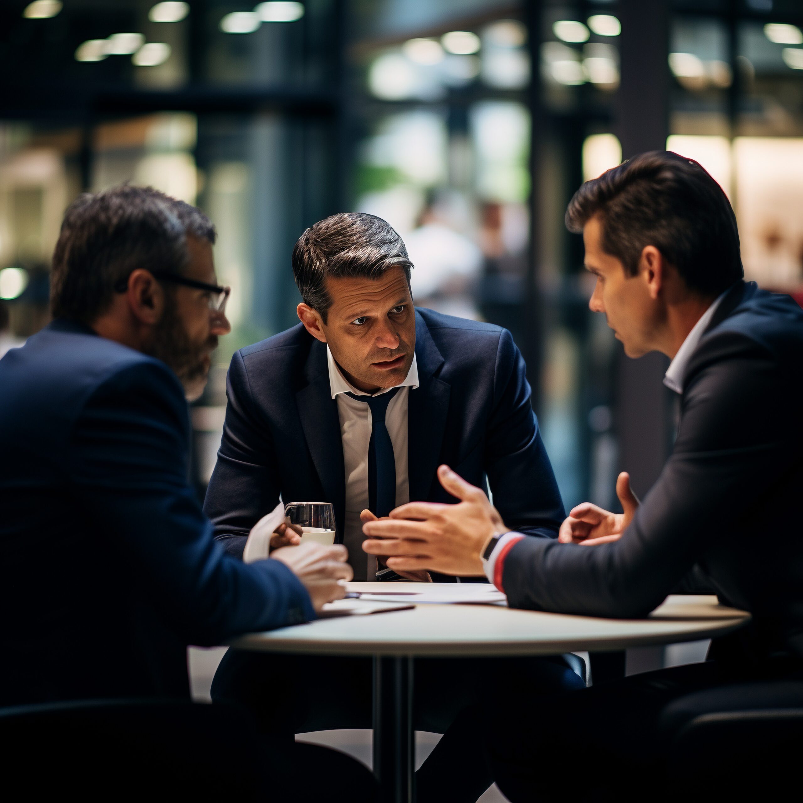 Business team working together